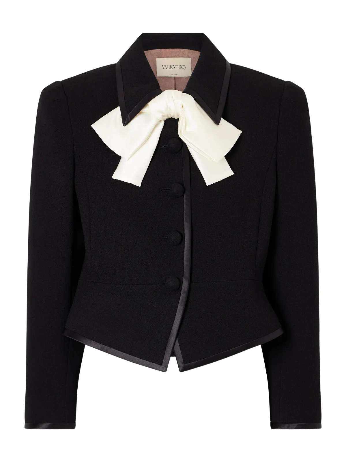 Bow-embellished Wool Jacket Bow-embellished Wool Jacket