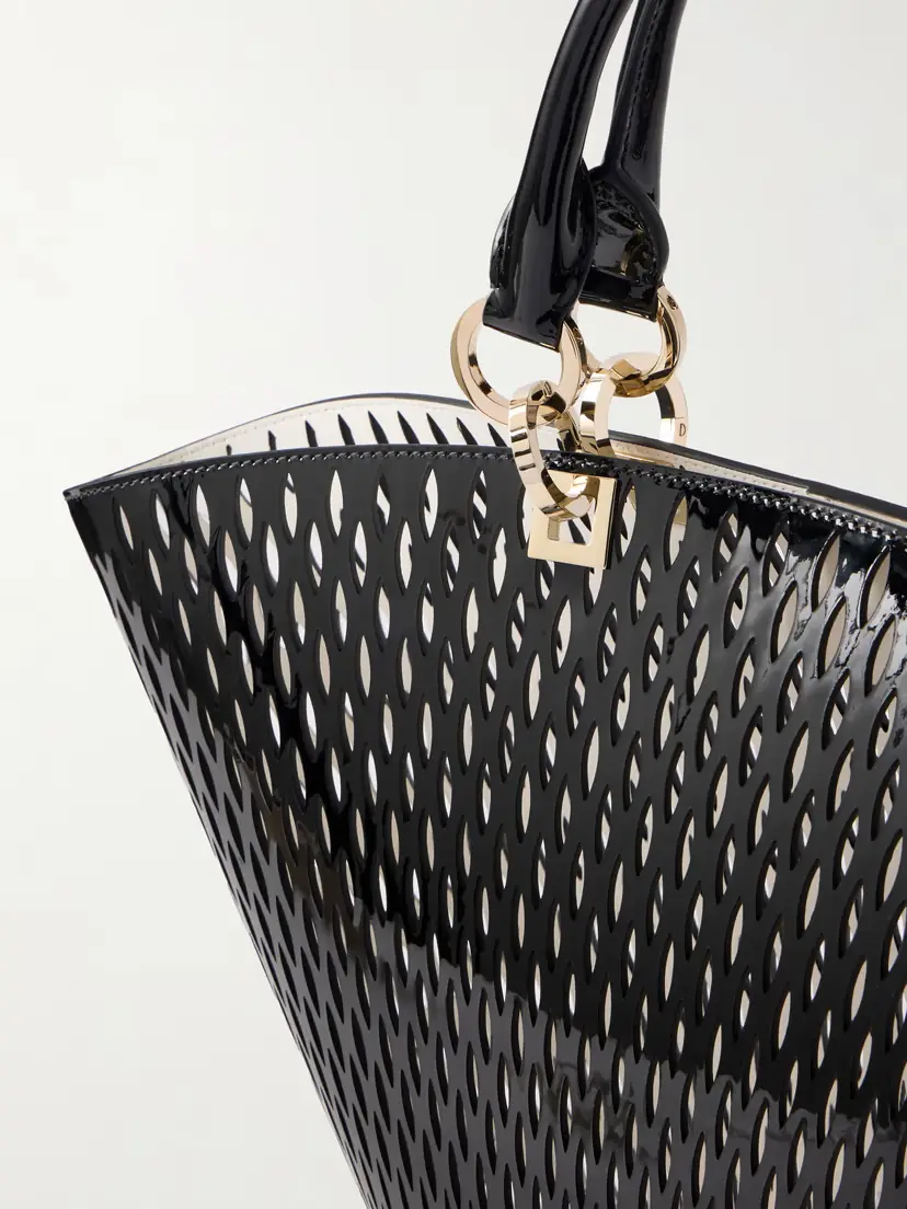 Tom Ford Medium Panier Laser-cut Patent-leather Tote Bag | Thumbnail 5