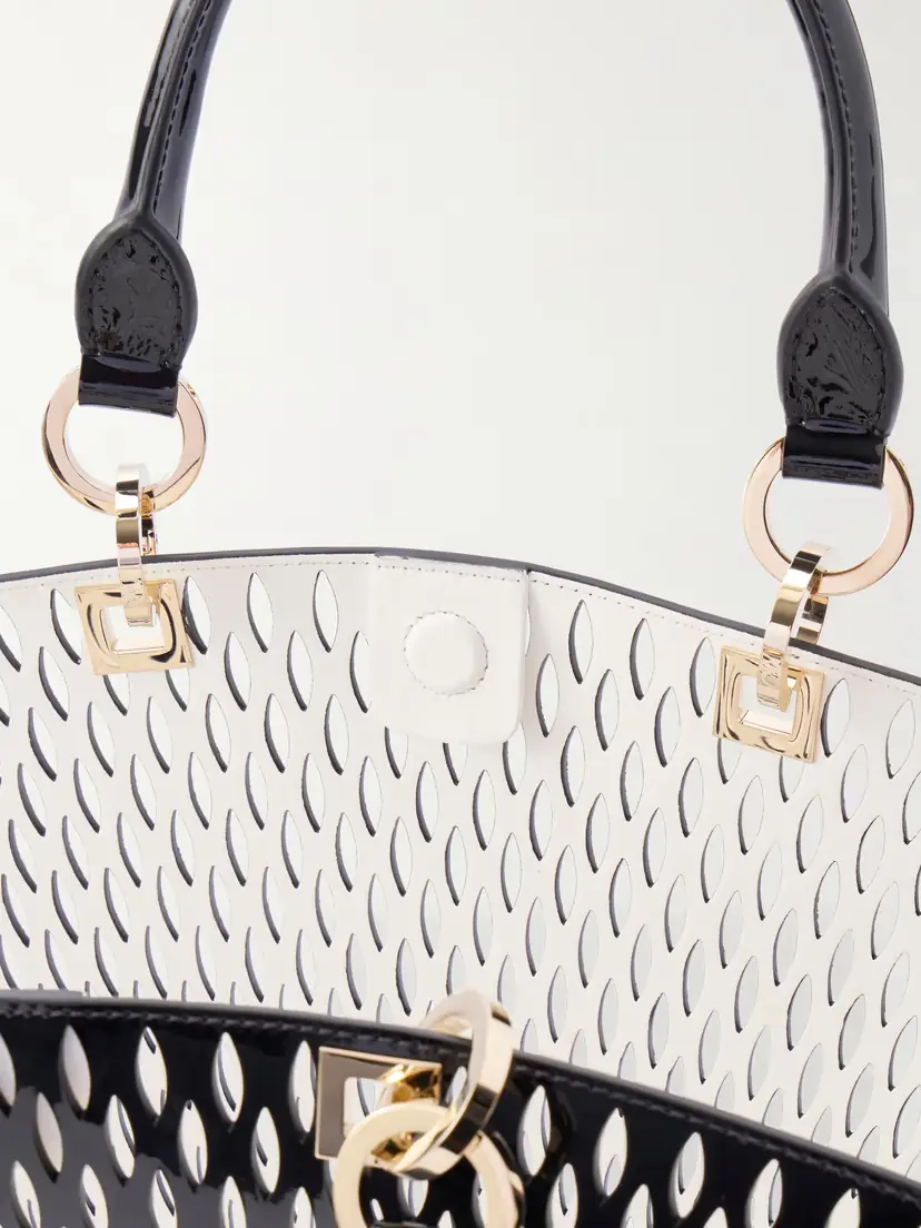 Tom Ford Medium Panier Laser-cut Patent-leather Tote Bag | Thumbnail 6