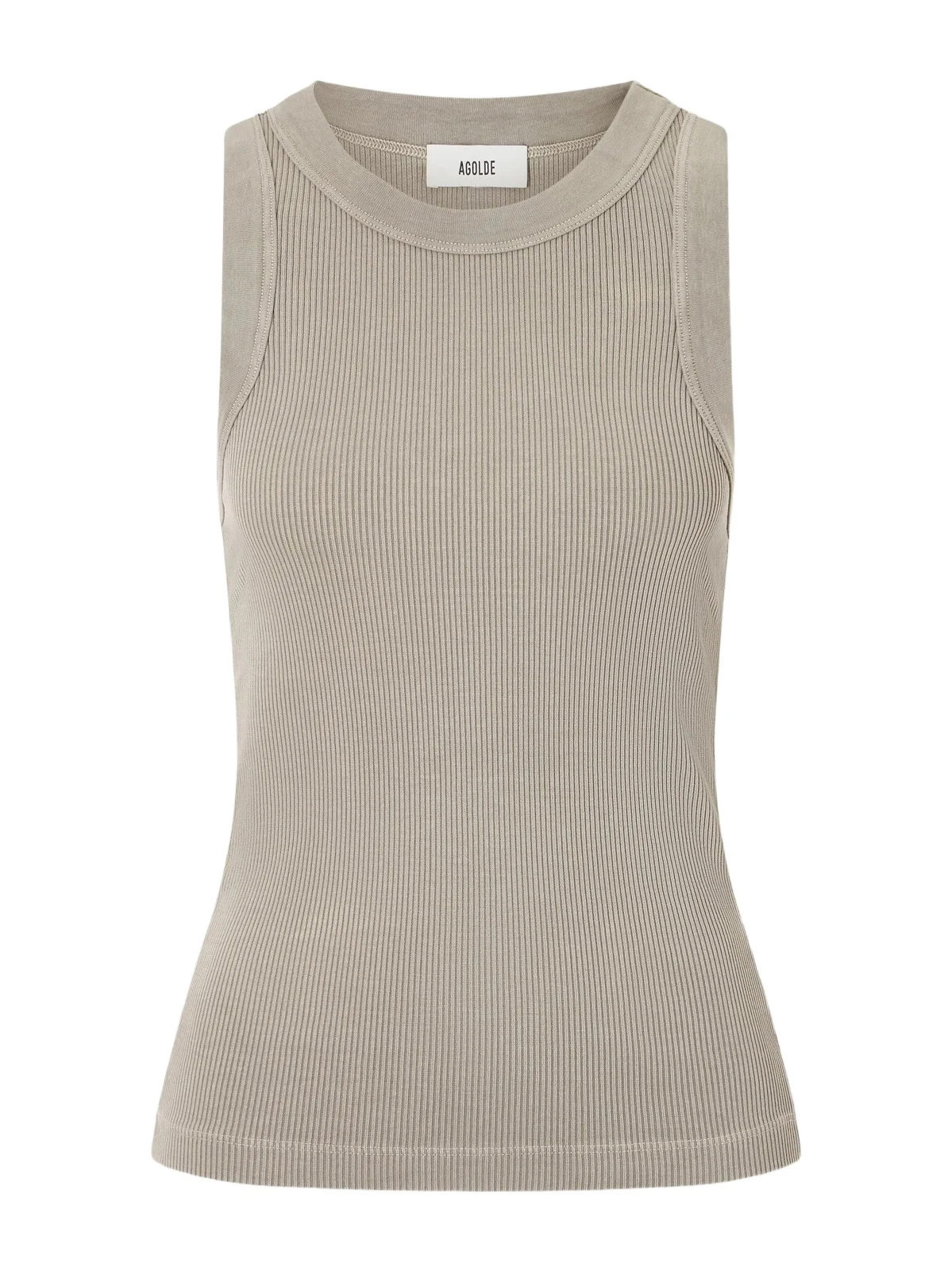 AGOLDE Leigh Ribbed Organic Cotton And Tencel™ Lyocell-blend Jersey Tank