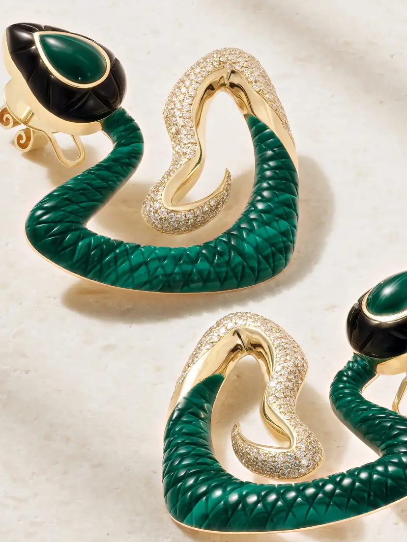 L’Atelier Nawbar Bond Street Boa 18-karat Gold Multi-stone Earrings | Thumbnail 3 L’Atelier Nawbar Bond Street Boa 18-karat Gold Multi-stone Earrings | Thumbnail 3