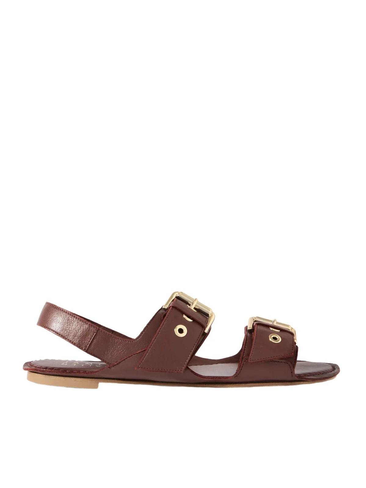 The Double Buckle Leather Sandals The Double Buckle Leather Sandals