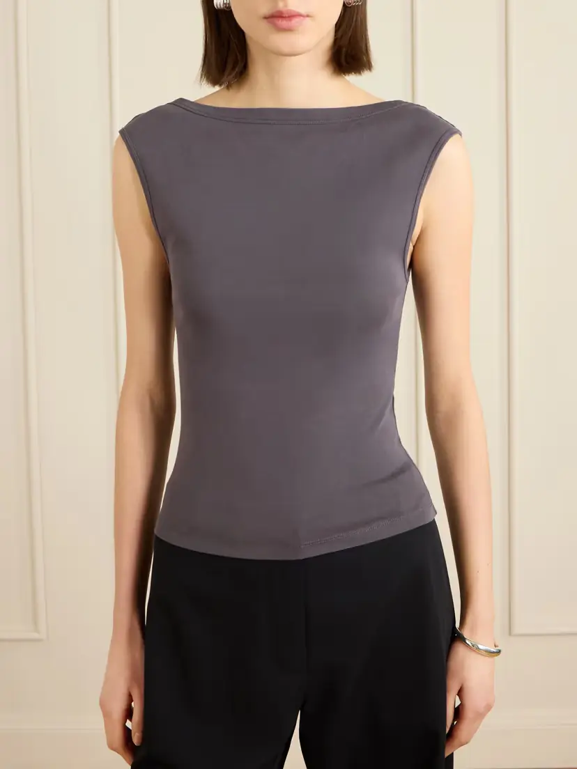 St. Agni Ballerina Organic Cotton-jersey Top | Thumbnail 3 St. Agni Ballerina Organic Cotton-jersey Top | Thumbnail 3