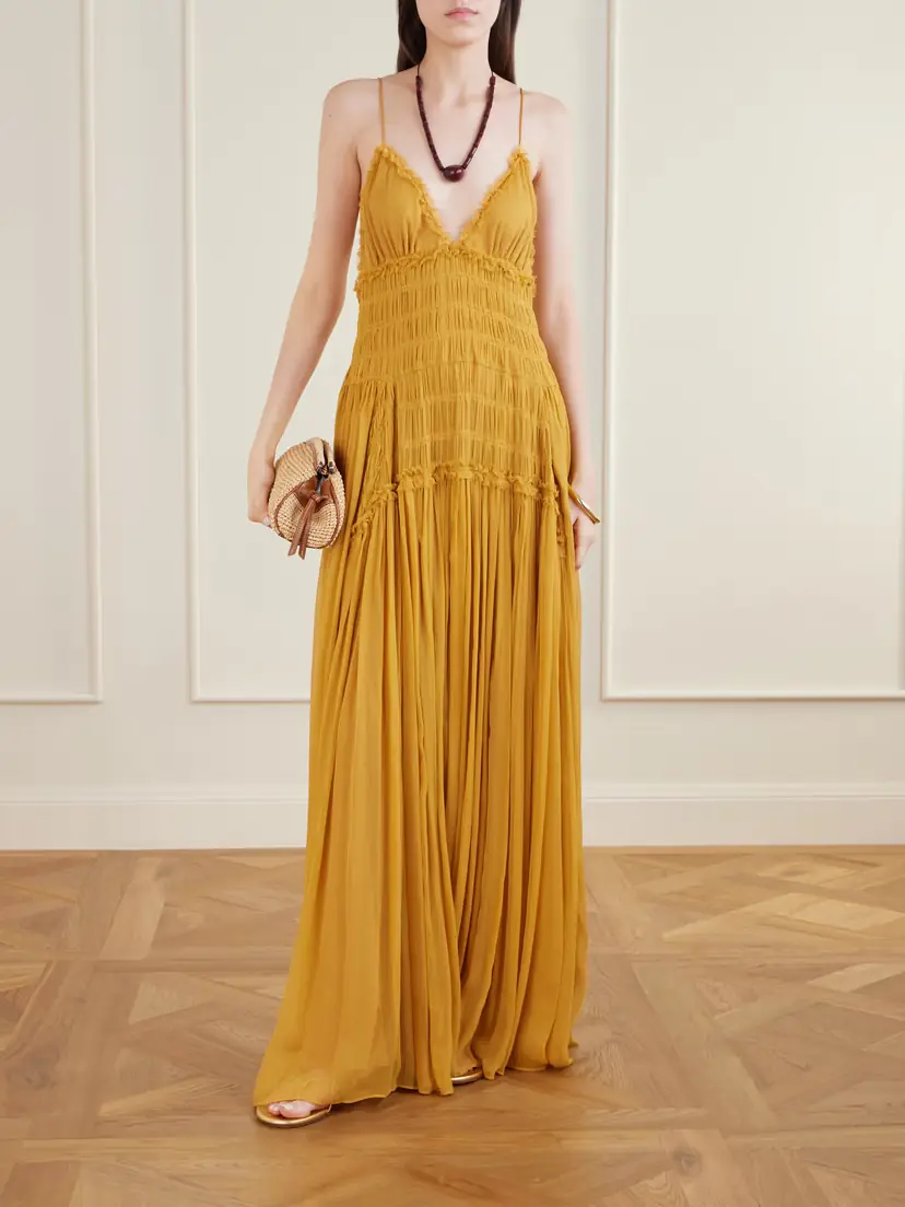 Ulla Johnson Atrani Tiered Silk-chiffon Gown | Thumbnail 2