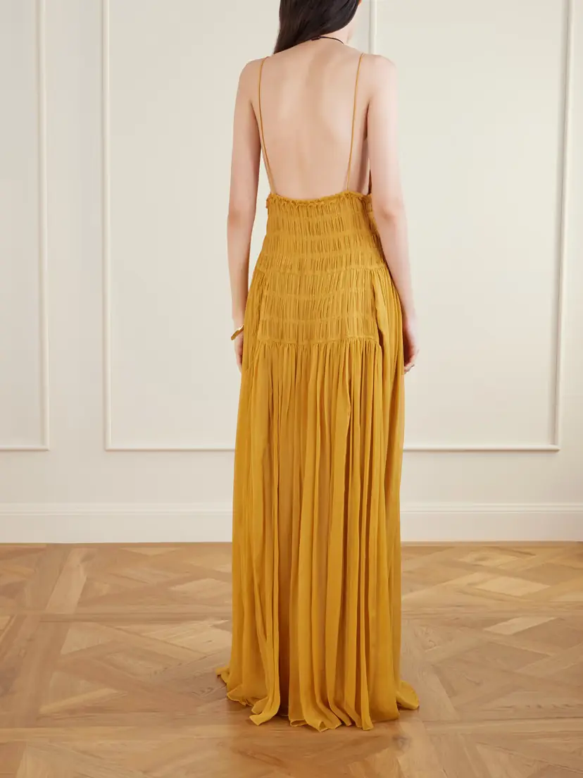 Ulla Johnson Atrani Tiered Silk-chiffon Gown | Thumbnail 3