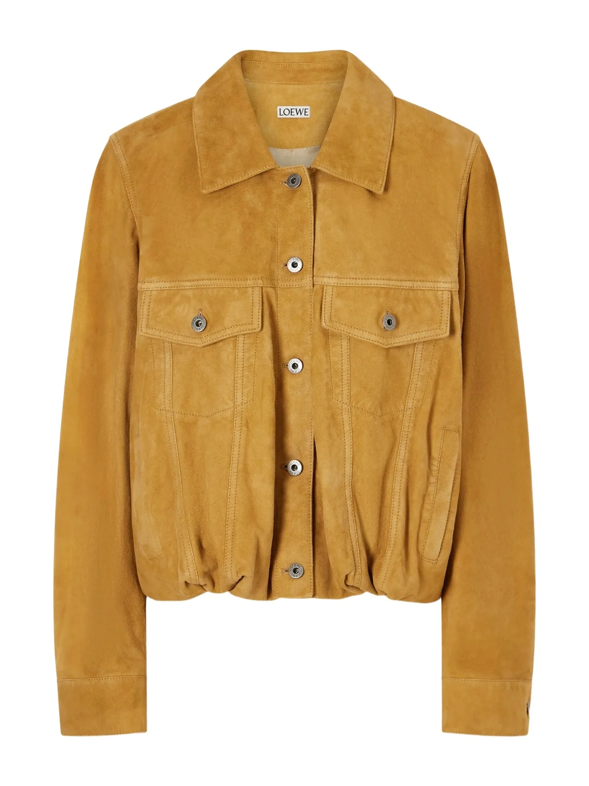 Gathered Suede Jacket Gathered Suede Jacket