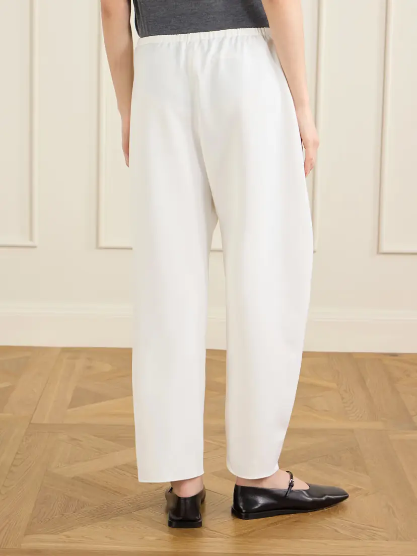 La Ligne Colby Recycled-crepe Barrel-leg Pants | Thumbnail 4 La Ligne Colby Recycled-crepe Barrel-leg Pants | Thumbnail 4