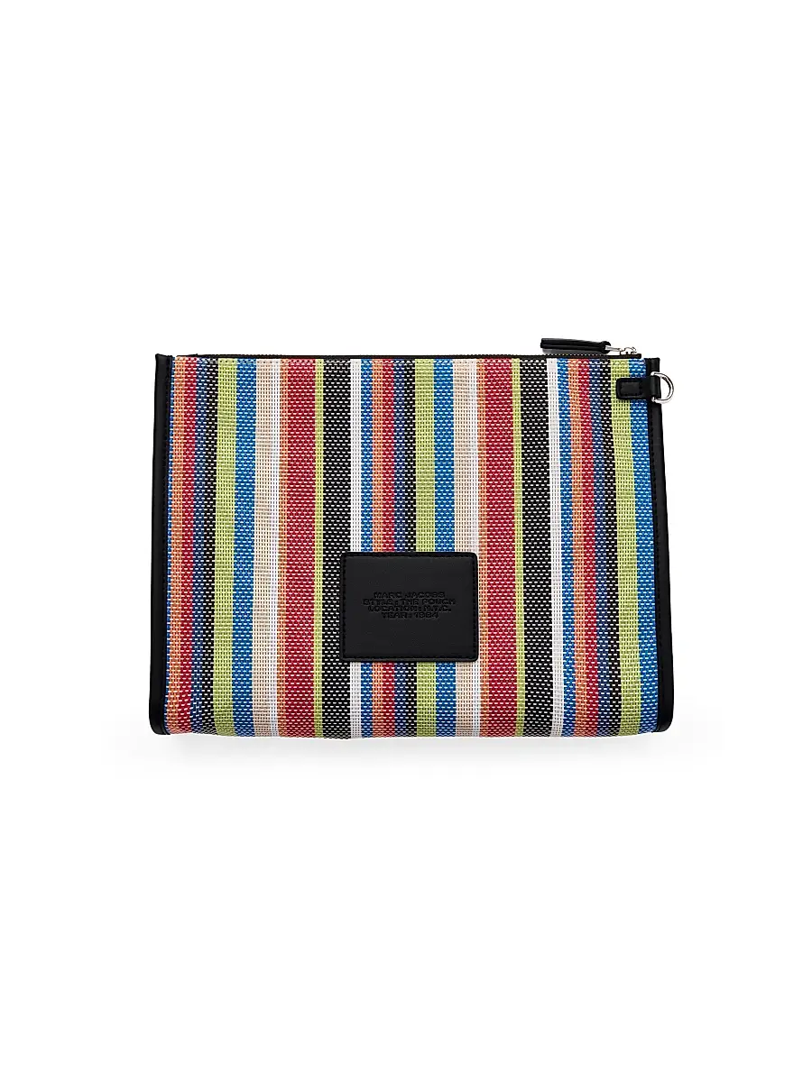 Marc Jacobs Women's The Stripe Mesh Large Pouch | Thumbnail 2 Marc Jacobs Women's The Stripe Mesh Large Pouch | Thumbnail 2