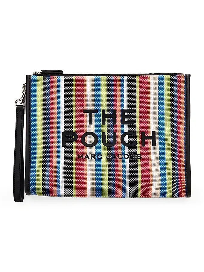 Marc Jacobs Women's The Stripe Mesh Large Pouch