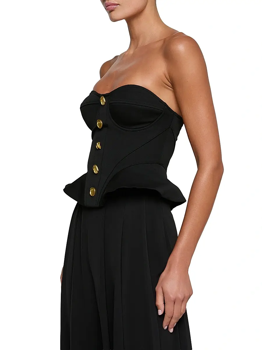 L'Agence Women's Anna Strapless Peplum Corset Top | Thumbnail 4 L'Agence Women's Anna Strapless Peplum Corset Top | Thumbnail 4