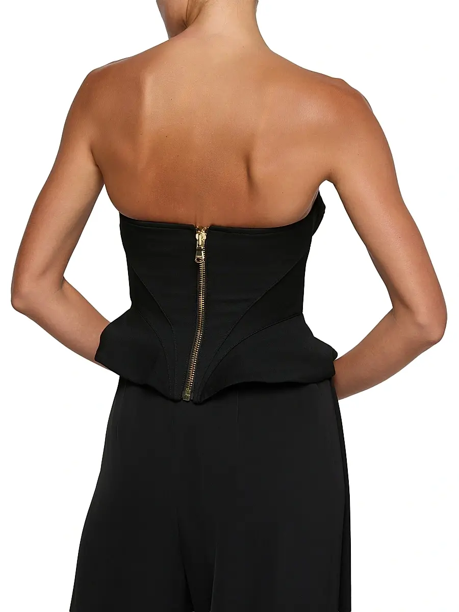 L'Agence Women's Anna Strapless Peplum Corset Top | Thumbnail 5 L'Agence Women's Anna Strapless Peplum Corset Top | Thumbnail 5