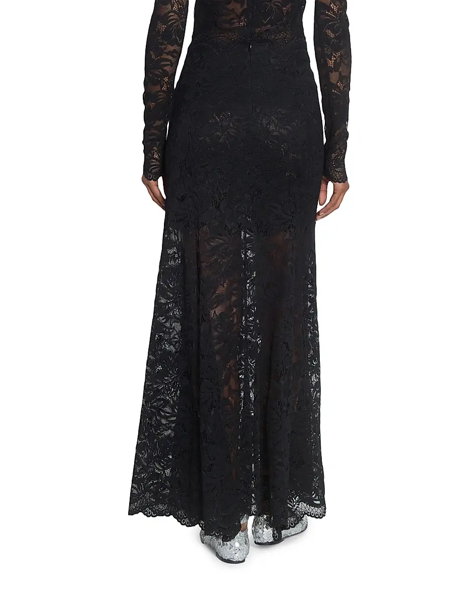 Rabanne Women's Lace Maxi Skirt | Thumbnail 5 Rabanne Women's Lace Maxi Skirt | Thumbnail 5