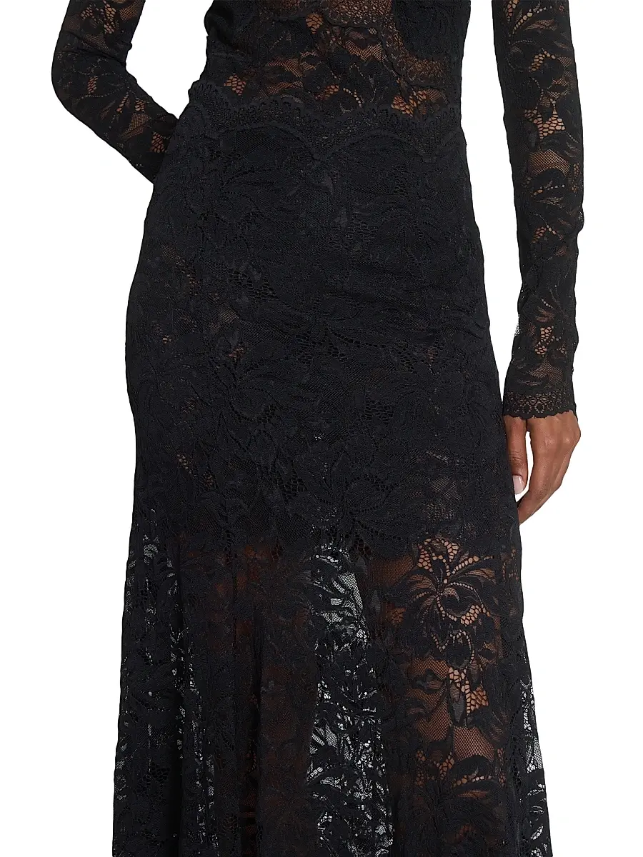 Rabanne Women's Lace Maxi Skirt | Thumbnail 6 Rabanne Women's Lace Maxi Skirt | Thumbnail 6