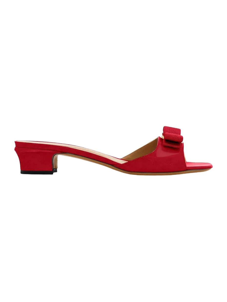 Women's Vanilla Patent Leather Mules Women's Vanilla Patent Leather Mules