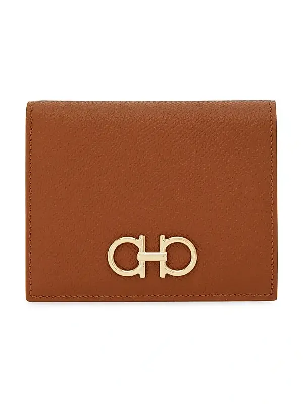 Ferragamo Women's Gancini Faux-Leather Compact Wallet