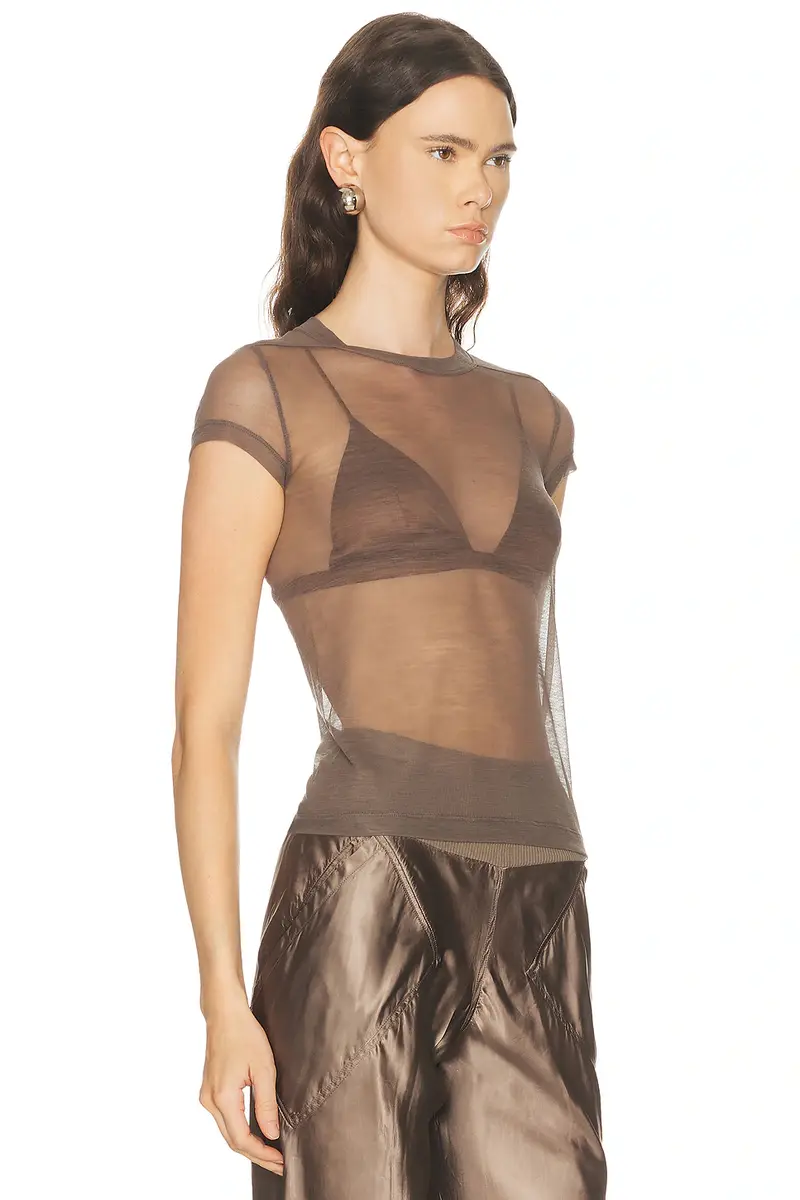 Rick Owens Cropped Level Tee | Thumbnail 2 Rick Owens Cropped Level Tee | Thumbnail 2