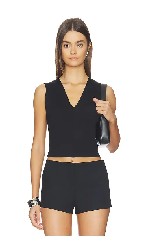 Neoprene Ceo V-neck Shell Top Neoprene Ceo V-neck Shell Top