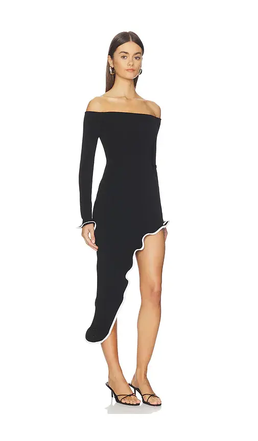 Lovers and Friends Aria Off The Shoulder Midi Dress | Thumbnail 2 Lovers and Friends Aria Off The Shoulder Midi Dress | Thumbnail 2