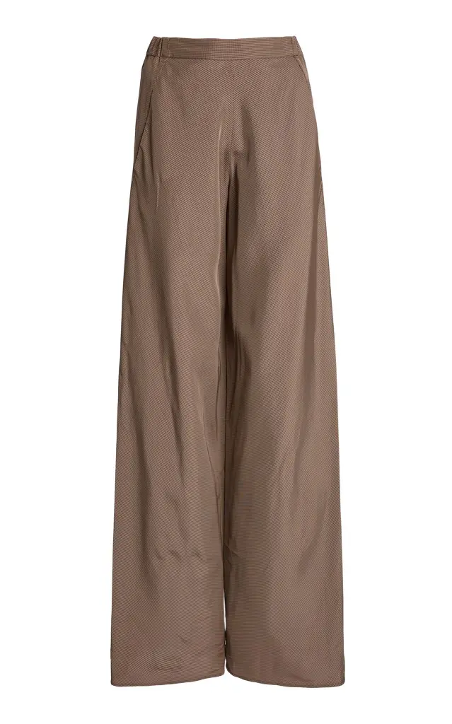 Christopher Esber Vera Satin Wide-Leg Pants