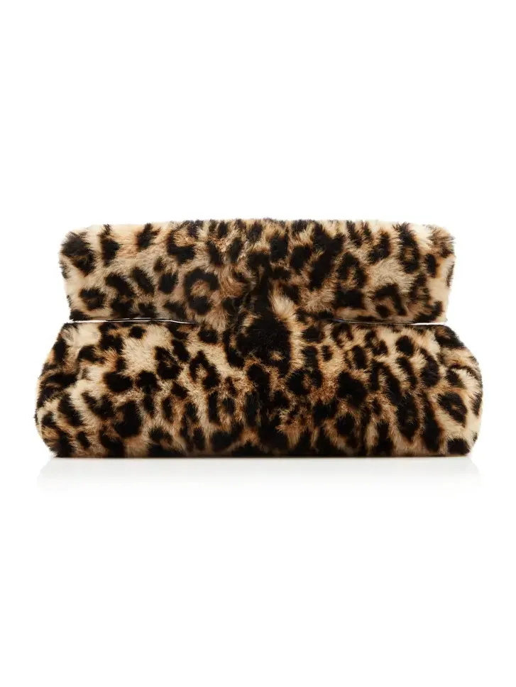 Pinch Plush Animal-Print Clutch Pinch Plush Animal-Print Clutch
