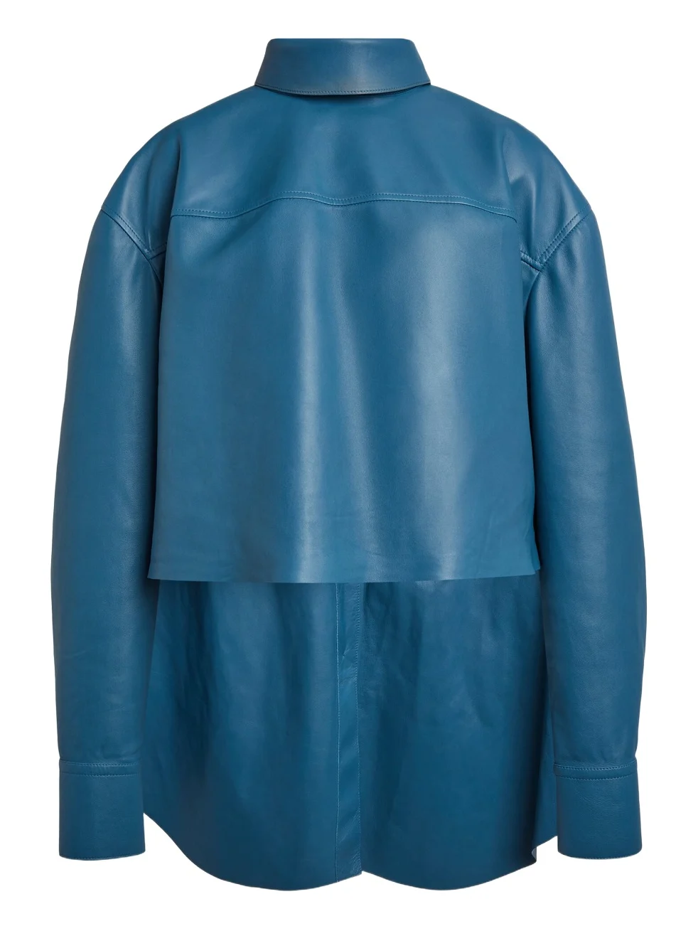 Givenchy Tie-Back Leather Shirt