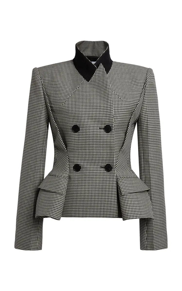Tailored Wool-Blend Peplum Jacket Tailored Wool-Blend Peplum Jacket