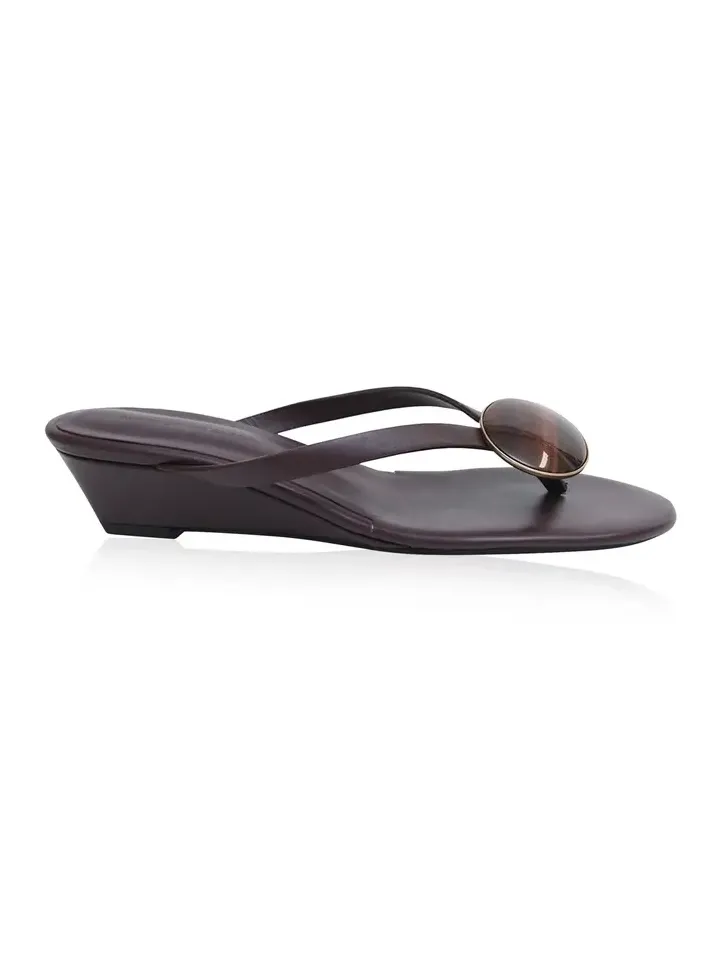 Aura Quartz Leather Wedge Sandals Aura Quartz Leather Wedge Sandals