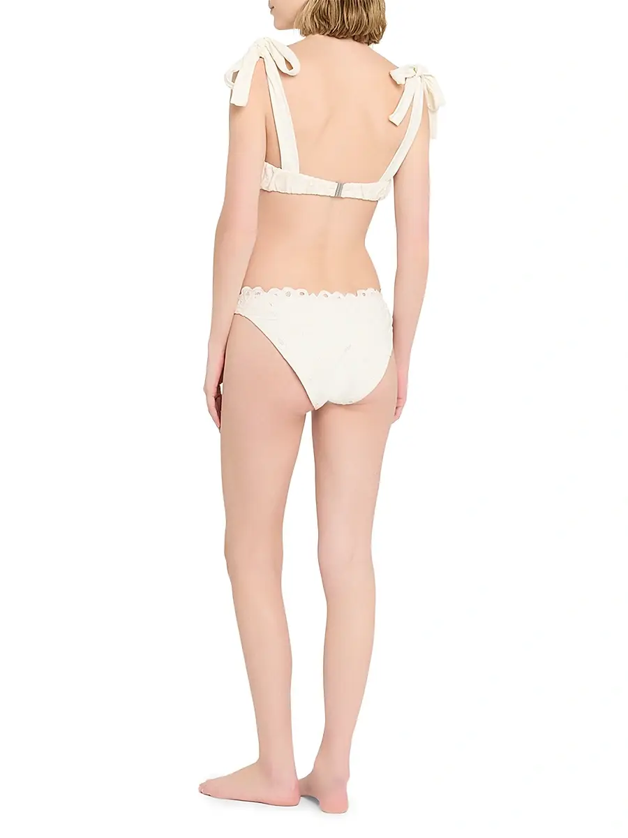 Simkhai Women's Gina Embroidered Bikini Bottom | Thumbnail 3 Simkhai Women's Gina Embroidered Bikini Bottom | Thumbnail 3