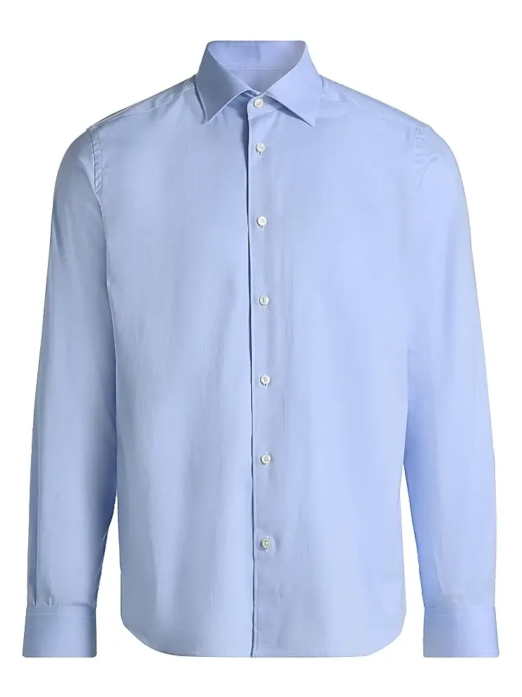 Men's COLLECTION Stretch-Cotton Button-Front Shirt Men's COLLECTION Stretch-Cotton Button-Front Shirt