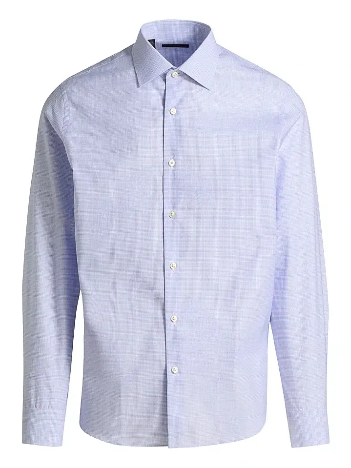 Men's COLLECTION Plaid Cotton Dress Shirt Men's COLLECTION Plaid Cotton Dress Shirt
