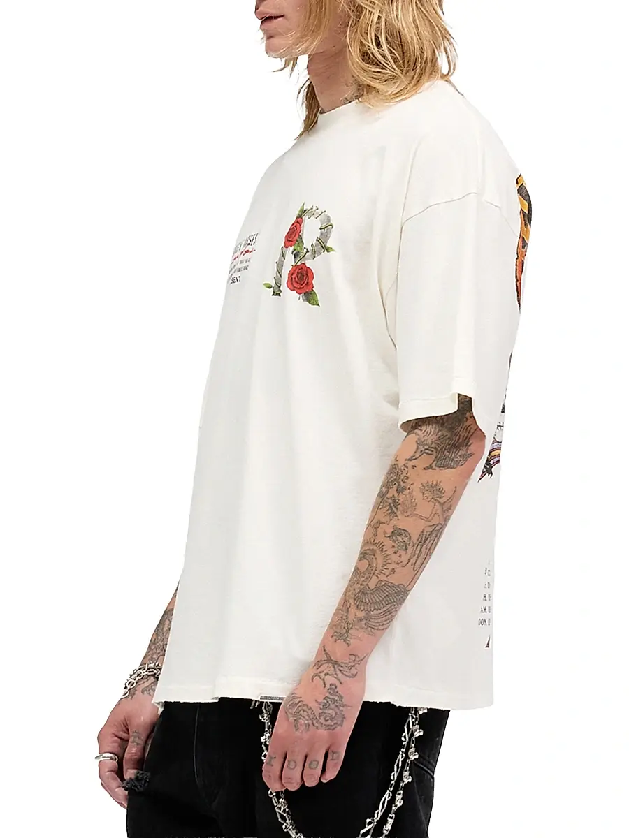 Represent Men's Guns N' Roses Tour Crewneck T-Shirt | Thumbnail 5 Represent Men's Guns N' Roses Tour Crewneck T-Shirt | Thumbnail 5