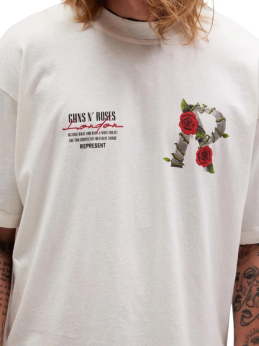 Represent Men's Guns N' Roses Tour Crewneck T-Shirt | Thumbnail 7 Represent Men's Guns N' Roses Tour Crewneck T-Shirt | Thumbnail 7