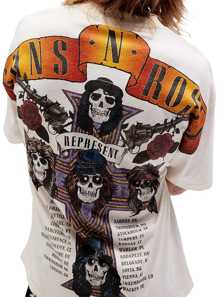 Represent Men's Guns N' Roses Tour Crewneck T-Shirt | Thumbnail 8 Represent Men's Guns N' Roses Tour Crewneck T-Shirt | Thumbnail 8