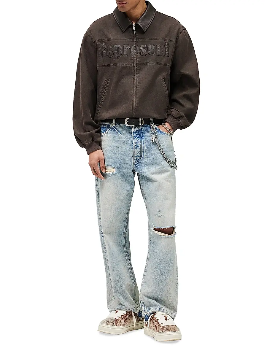 Represent Men's Roscoe Canvas Workwear Bomber Jacket | Thumbnail 2