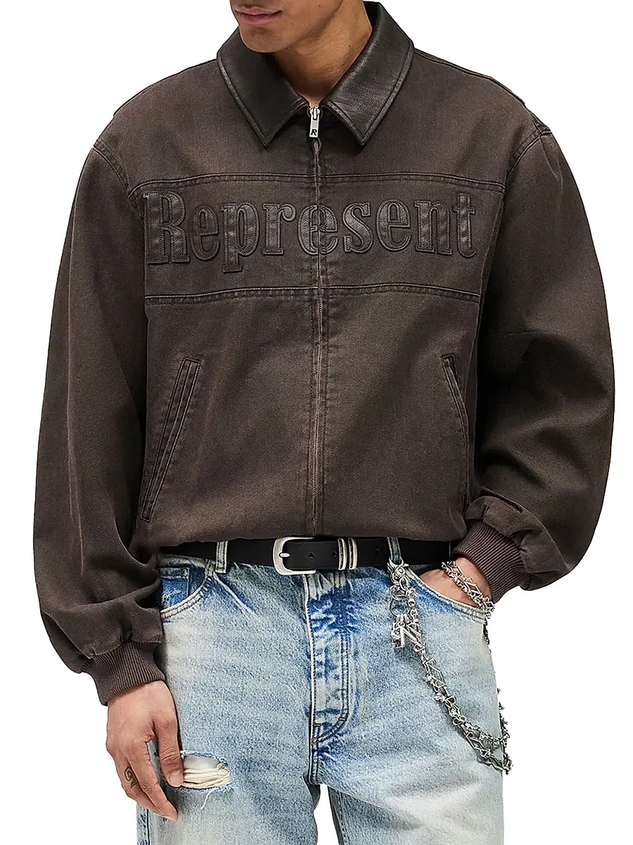 Represent Men's Roscoe Canvas Workwear Bomber Jacket | Thumbnail 3