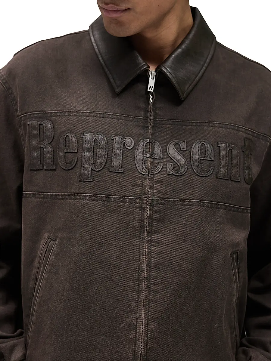 Represent Men's Roscoe Canvas Workwear Bomber Jacket | Thumbnail 7