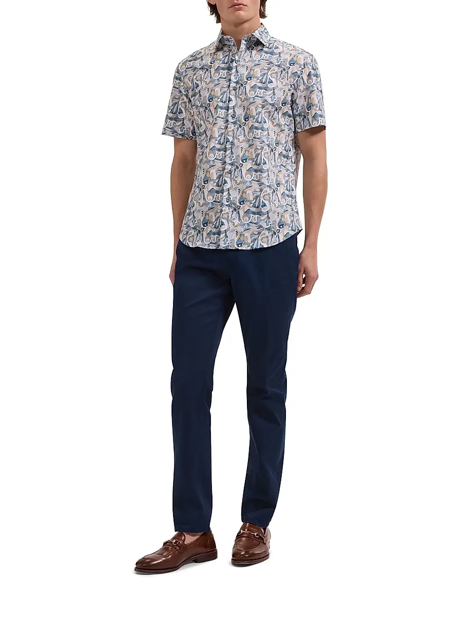 Bugatchi Men's Orson Abstract Paisley Shirt | Thumbnail 2 Bugatchi Men's Orson Abstract Paisley Shirt | Thumbnail 2