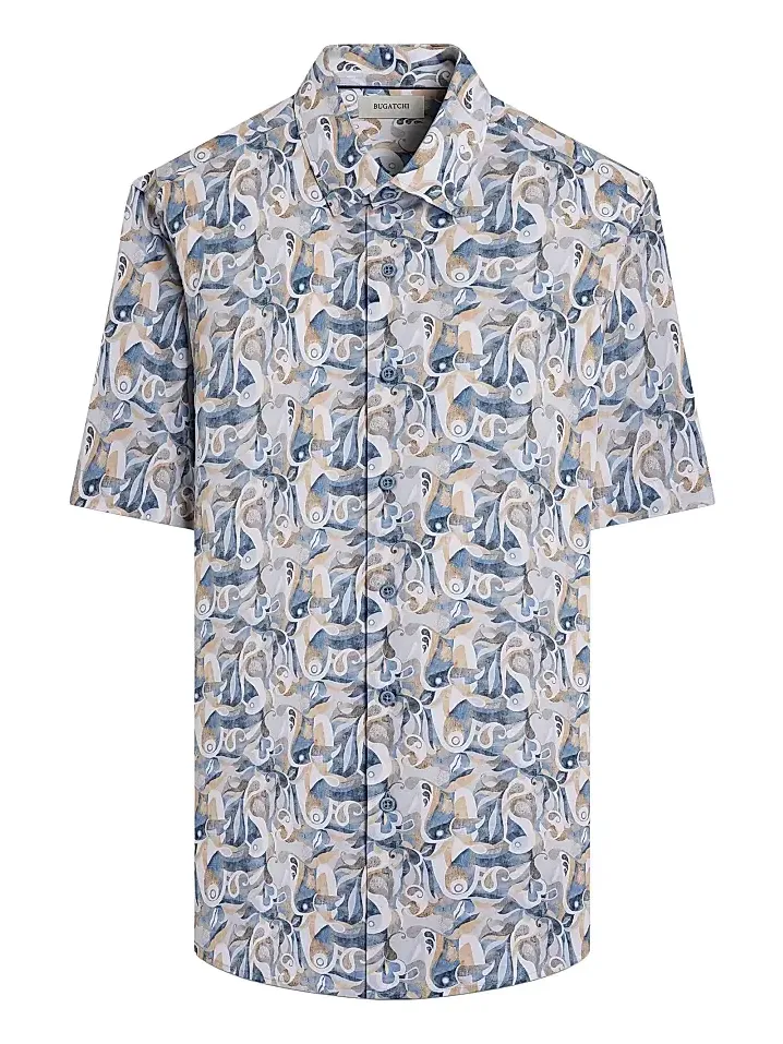 Bugatchi Men's Orson Abstract Paisley Shirt