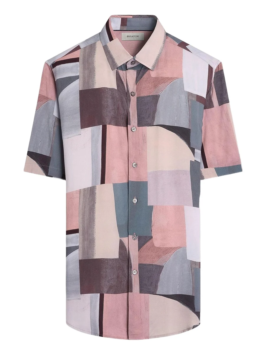 Bugatchi Men's Orson Abstract-Print Button-Front Shirt