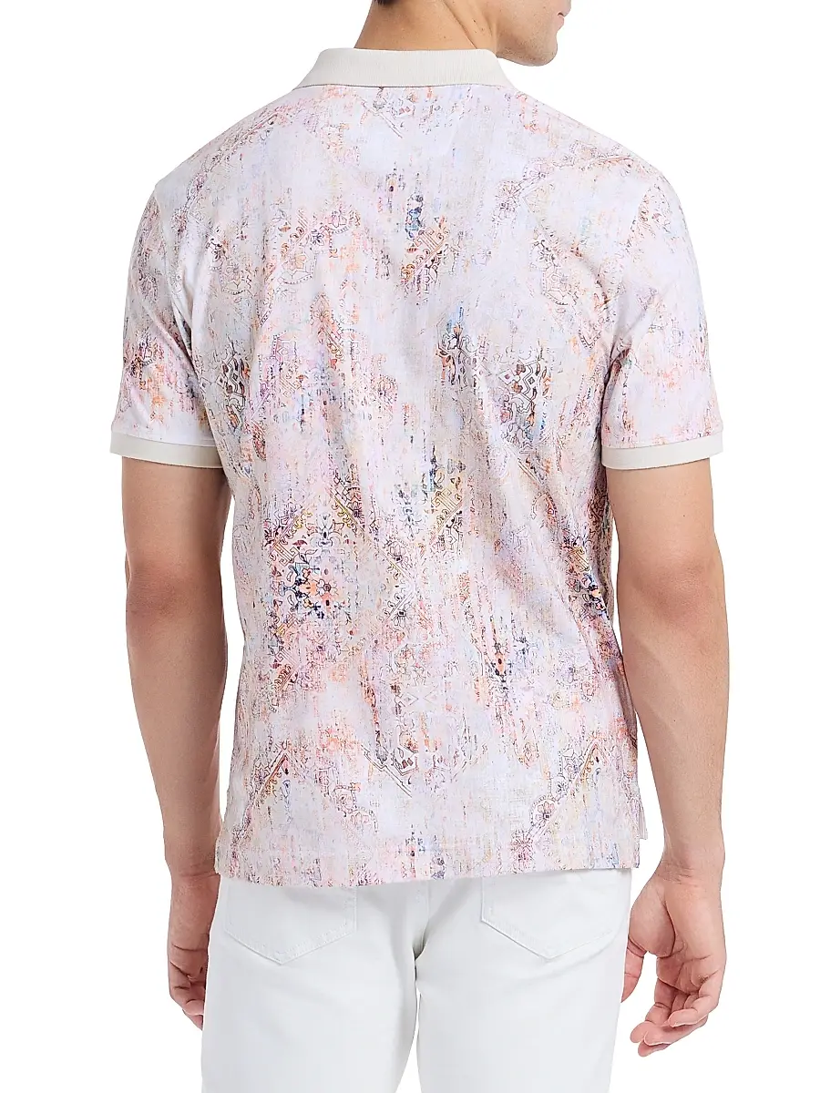 Robert Graham Men's Ryton Printed Cotton Polo Shirt | Thumbnail 5