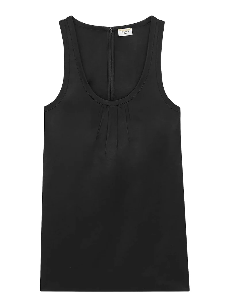 Women's Cassandre Shift Dress in Satin - Noir Women's Cassandre Shift Dress in Satin - Noir