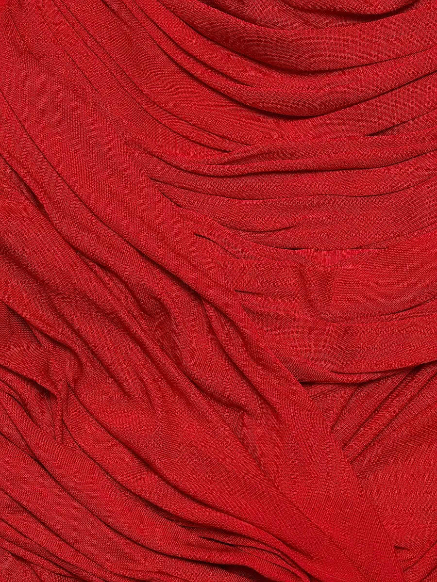 Giambattista Valli Women's One-Shoulder Ruched Jersey Maxi Dress - Red | Thumbnail 7 Giambattista Valli Women's One-Shoulder Ruched Jersey Maxi Dress - Red | Thumbnail 7