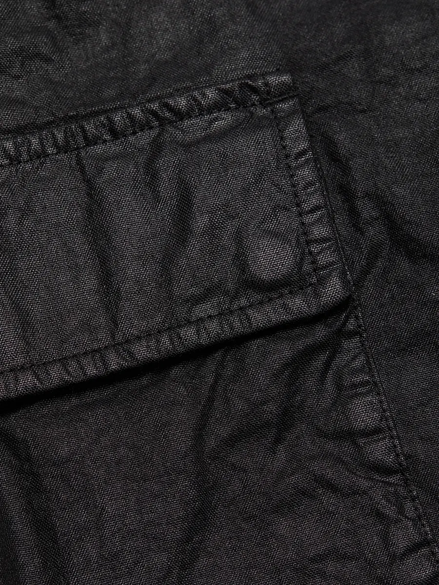 Stone Island Men's Waxed Cotton Cargo Shorts | Thumbnail 7 Stone Island Men's Waxed Cotton Cargo Shorts | Thumbnail 7