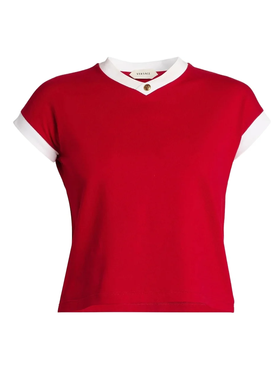 Versace Women's Vintage Medusa Cotton T-Shirt
