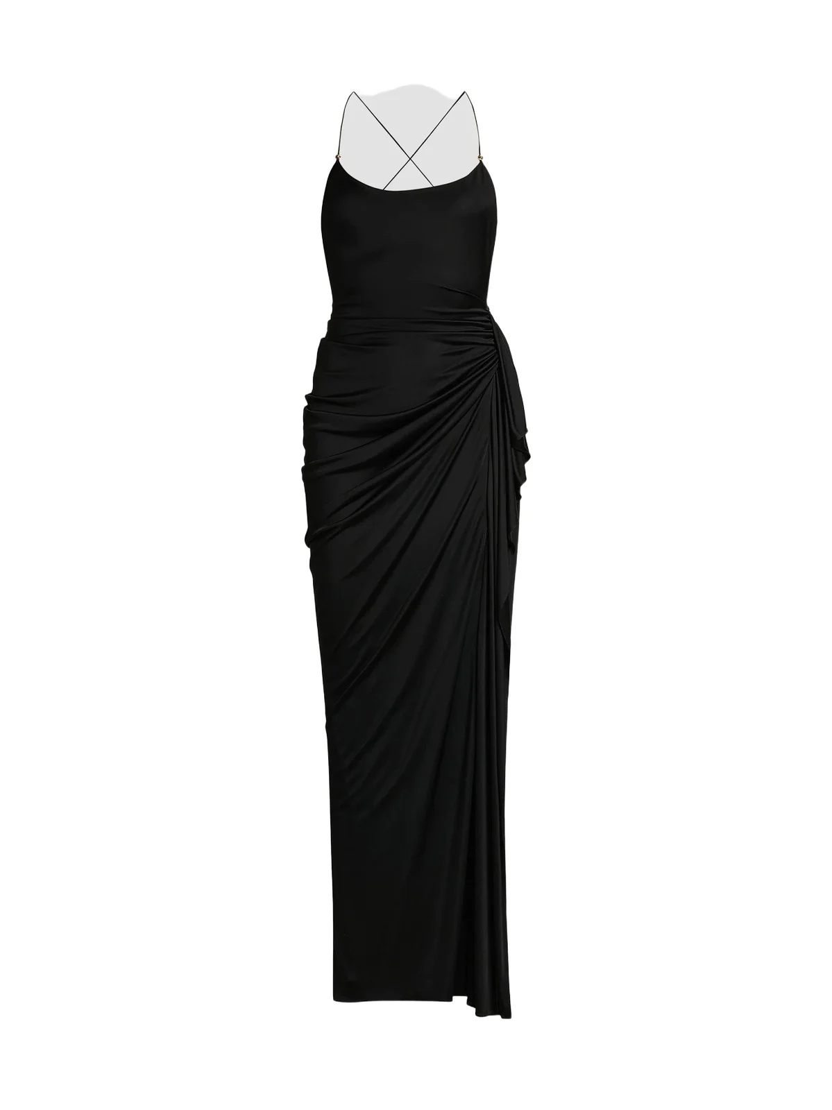 Women's Draped Jersey Column Gown Women's Draped Jersey Column Gown