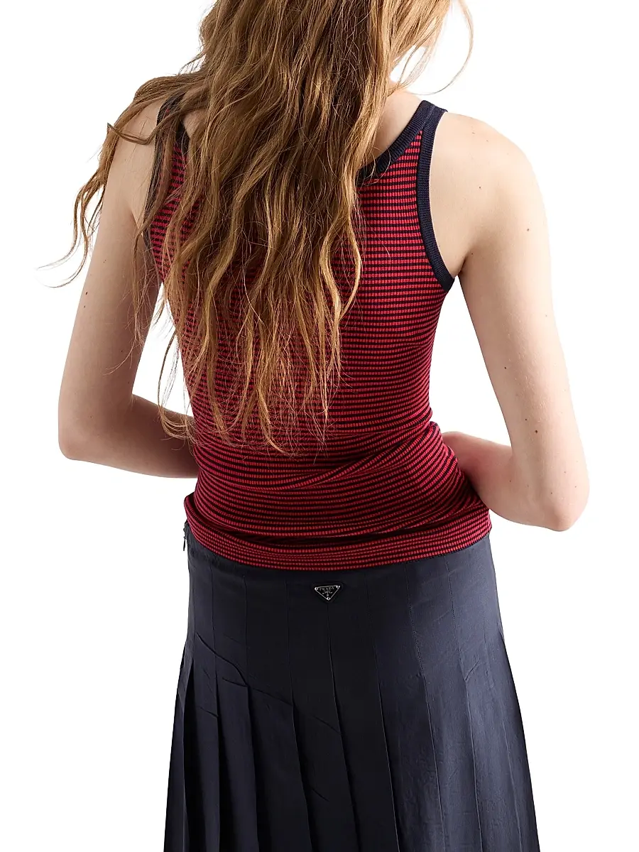 Prada Women's Silk Tank Top | Thumbnail 3 Prada Women's Silk Tank Top | Thumbnail 3