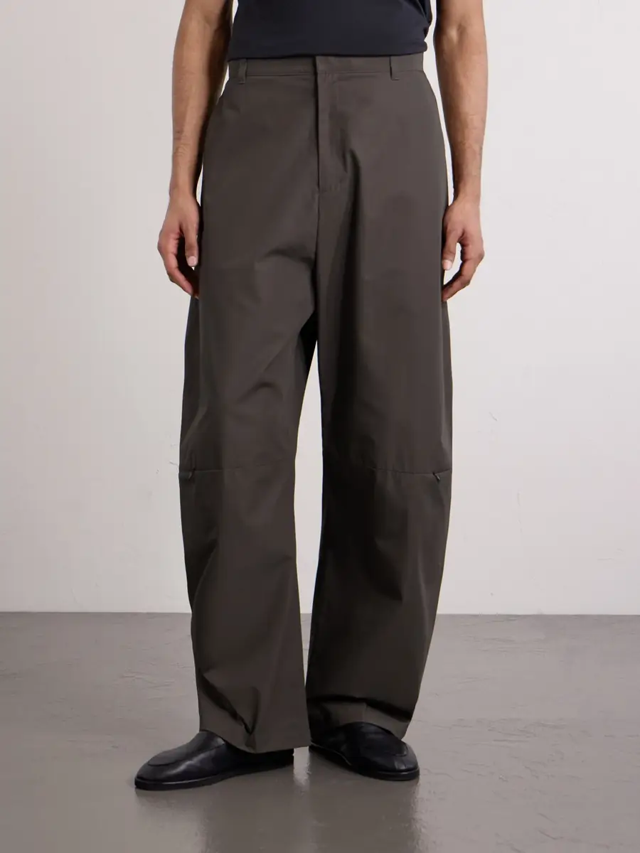 Amomento Barrel-Leg Cotton Trousers - Men | Thumbnail 3
