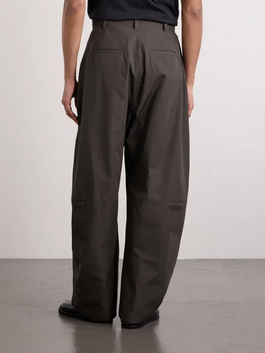 Amomento Barrel-Leg Cotton Trousers - Men | Thumbnail 4