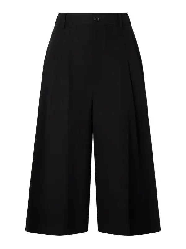 Cotton-Blend Wide-Leg Bermuda Shorts - Men Cotton-Blend Wide-Leg Bermuda Shorts - Men