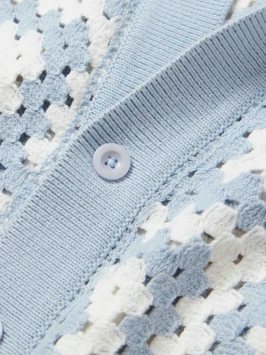 Frescobol Carioca Pinto Crocheted Cotton Shirt - Men | Thumbnail 4 Frescobol Carioca Pinto Crocheted Cotton Shirt - Men | Thumbnail 4